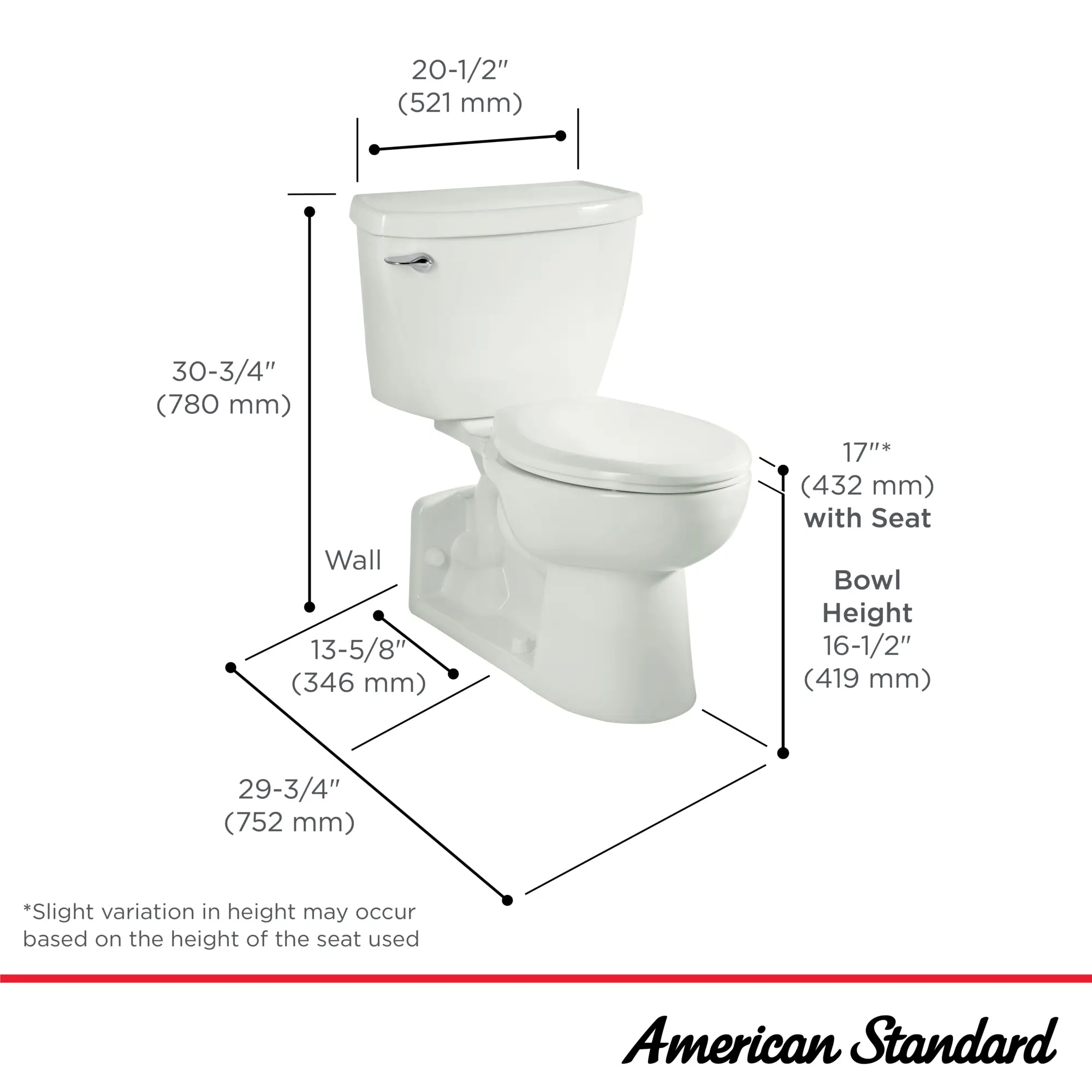 Yorkville® Two-Piece Pressure Assist 1.6 gpf/6.0 Lpf Chair Height Back Outlet Elongated EverClean® Toilet - Image 10
